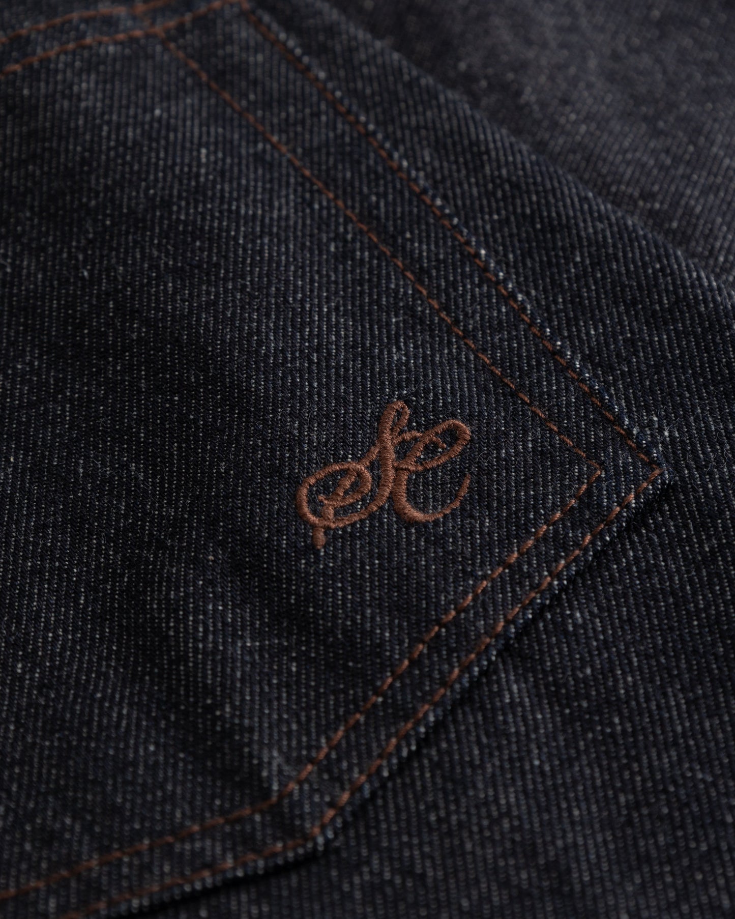 Raw Selvedge Denim Jeans Darkwash dame