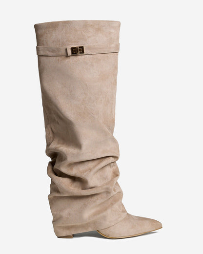 GVY Slouchy Suede knee high boots