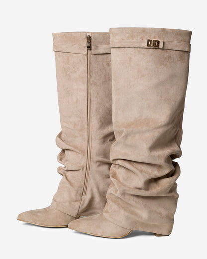 GVY Slouchy Suede knee high boots