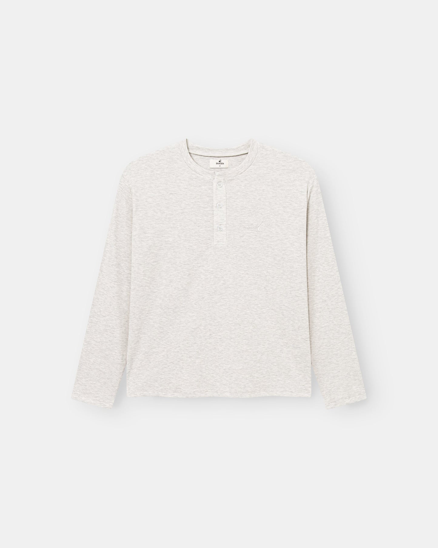 Henley Long Sleeve Heather Grey