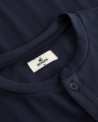 Henley Long Sleeve Navy