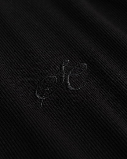 Henley Long Sleeve Black