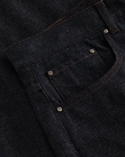 Raw Selvedge Denim Jeans Darkwash dame