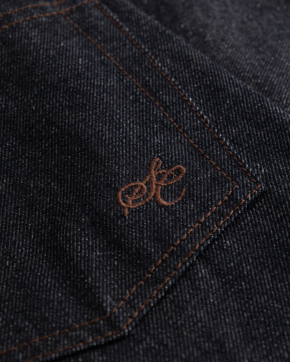 Raw Selvedge Denim Jeans Darkwash dame