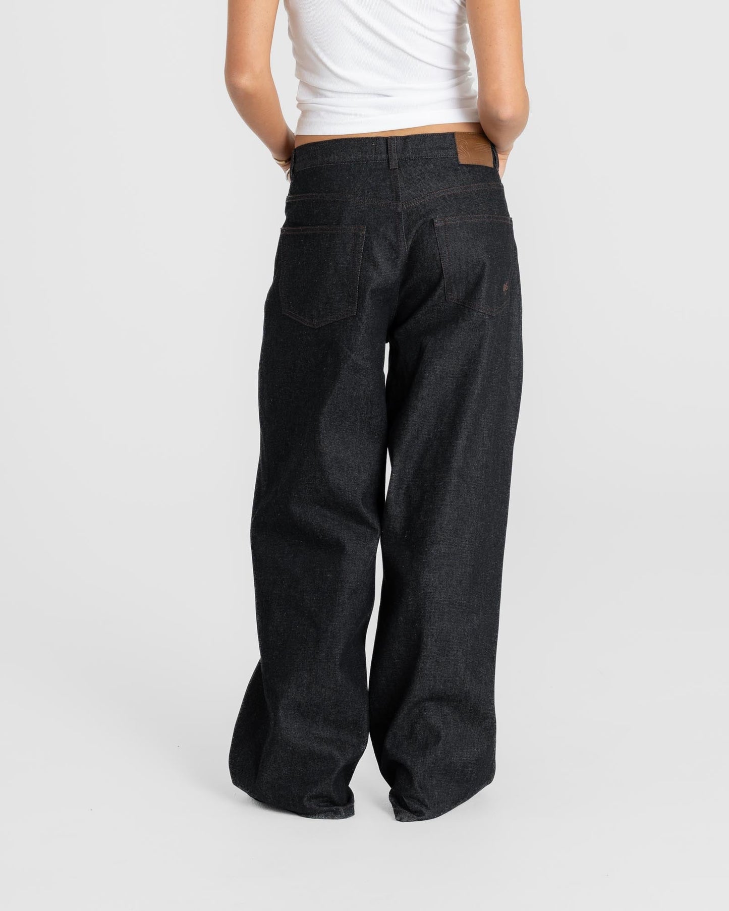 Raw Selvedge Denim Jeans Darkwash dame