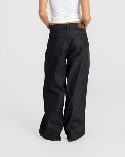 Raw Selvedge Denim Jeans Darkwash dame