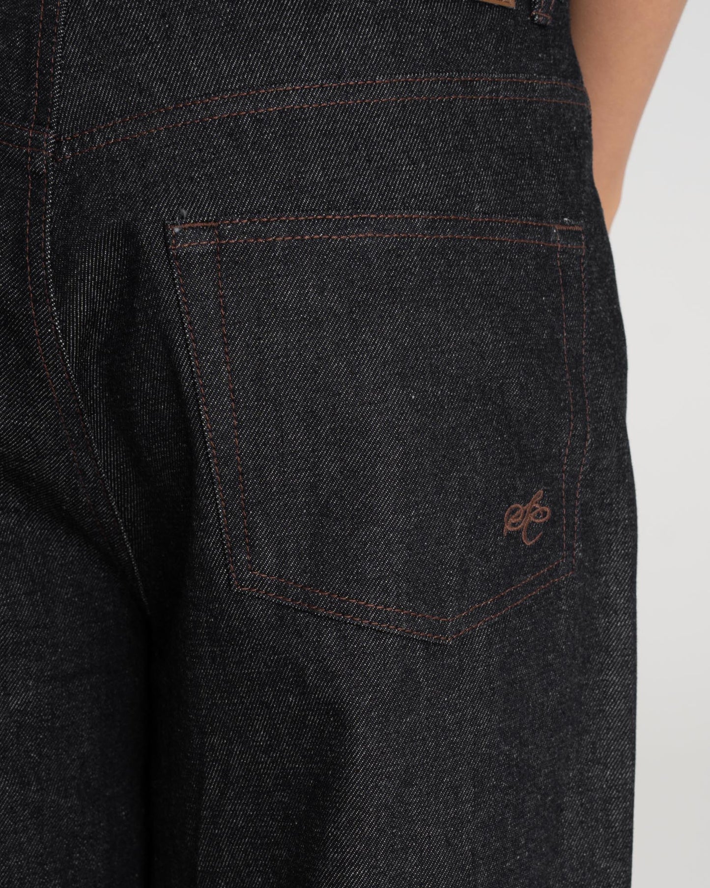 Raw Selvedge Denim Jeans Darkwash dame