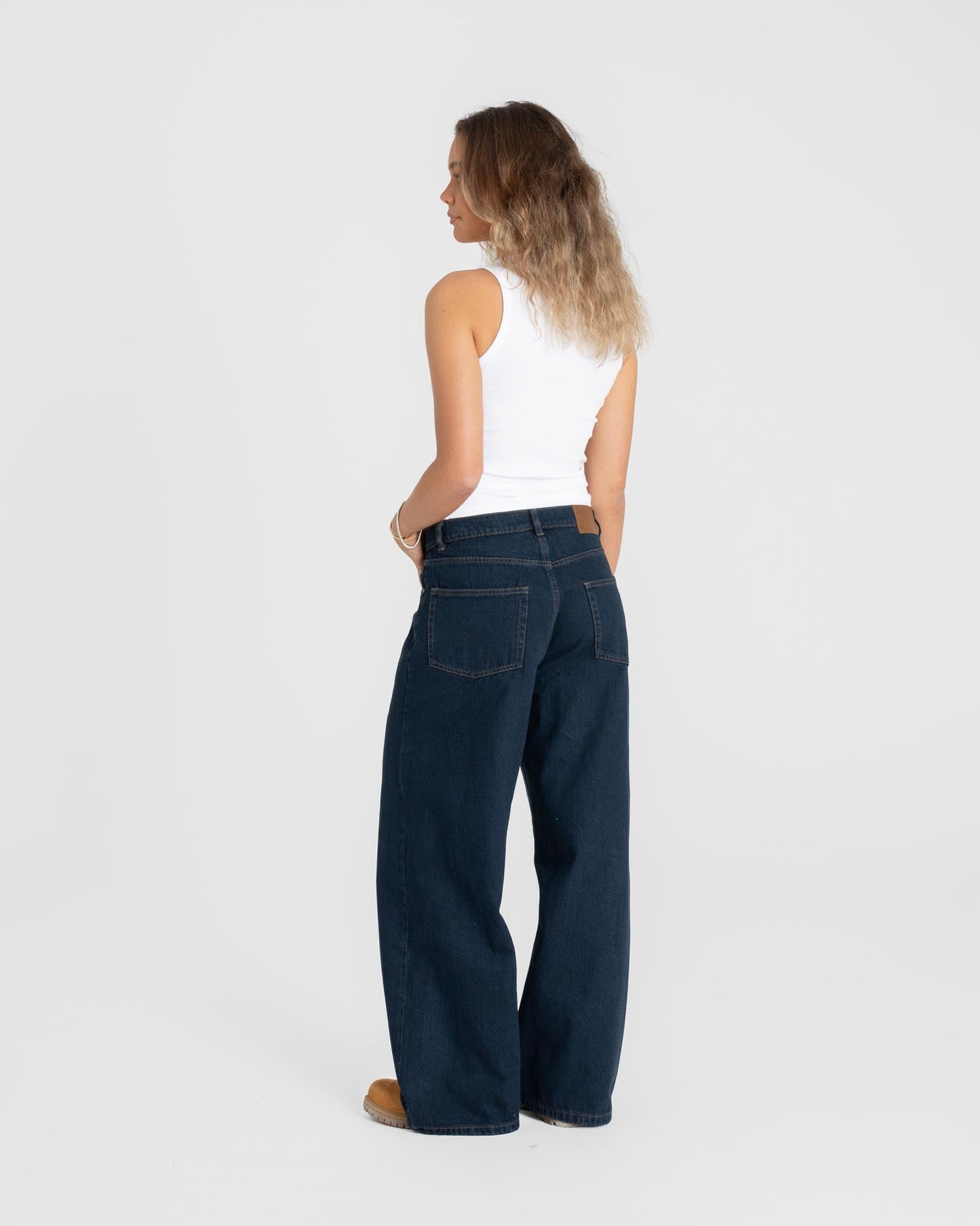 Extra Baggy Denim Jeans Indigo