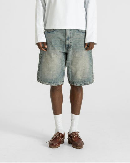 Jorts Light Blue Vintage Wash