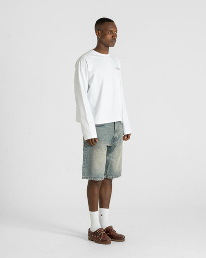 Jorts Light Blue Vintage Wash