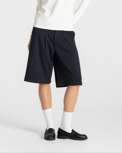 Bermuda Shorts Navy Pinstriped dame
