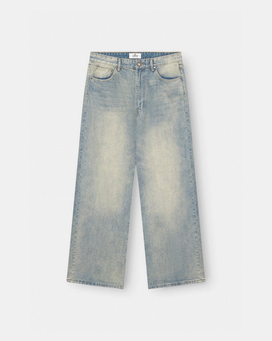 Extra Baggy Denim Jeans Light Blue Vintage Wash