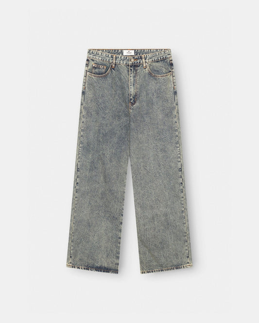 Extra Baggy Denim Jeans Mid Blue Vintage Wash