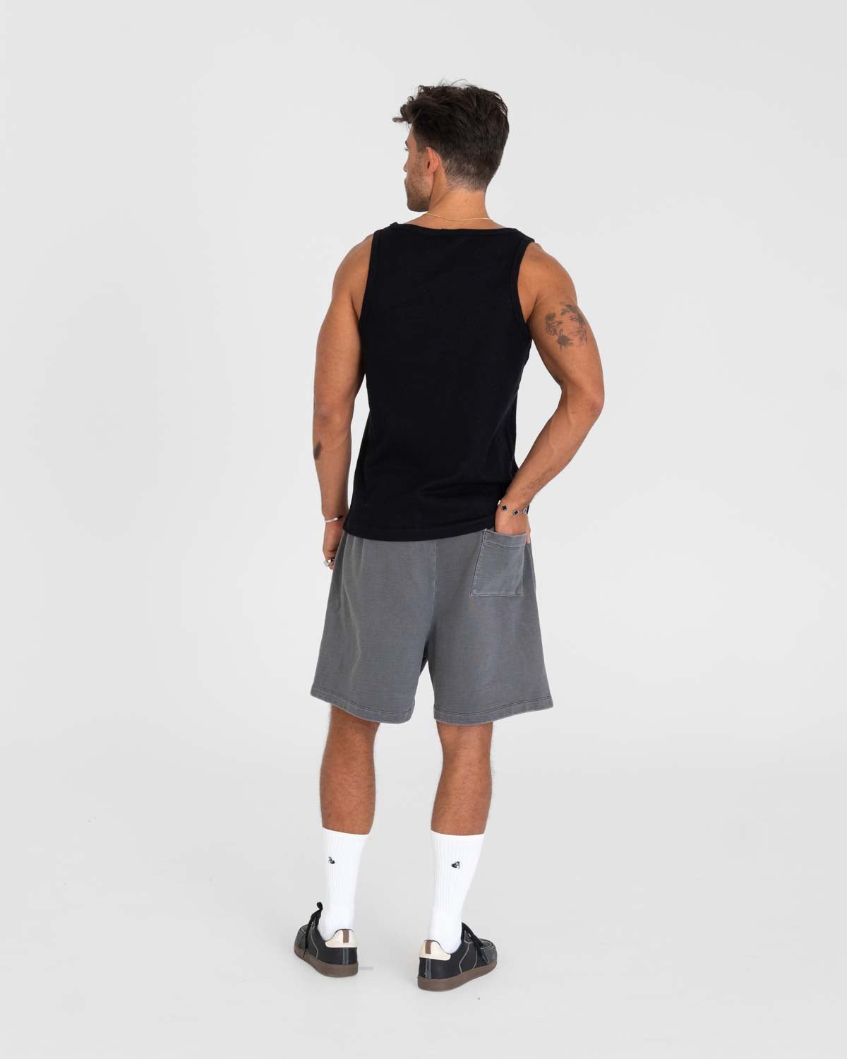 Blank Shorts Washed Grey