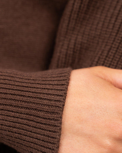 Half Zip Sweater Brun