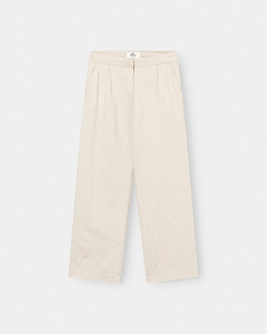 Hør Suitpants Beige