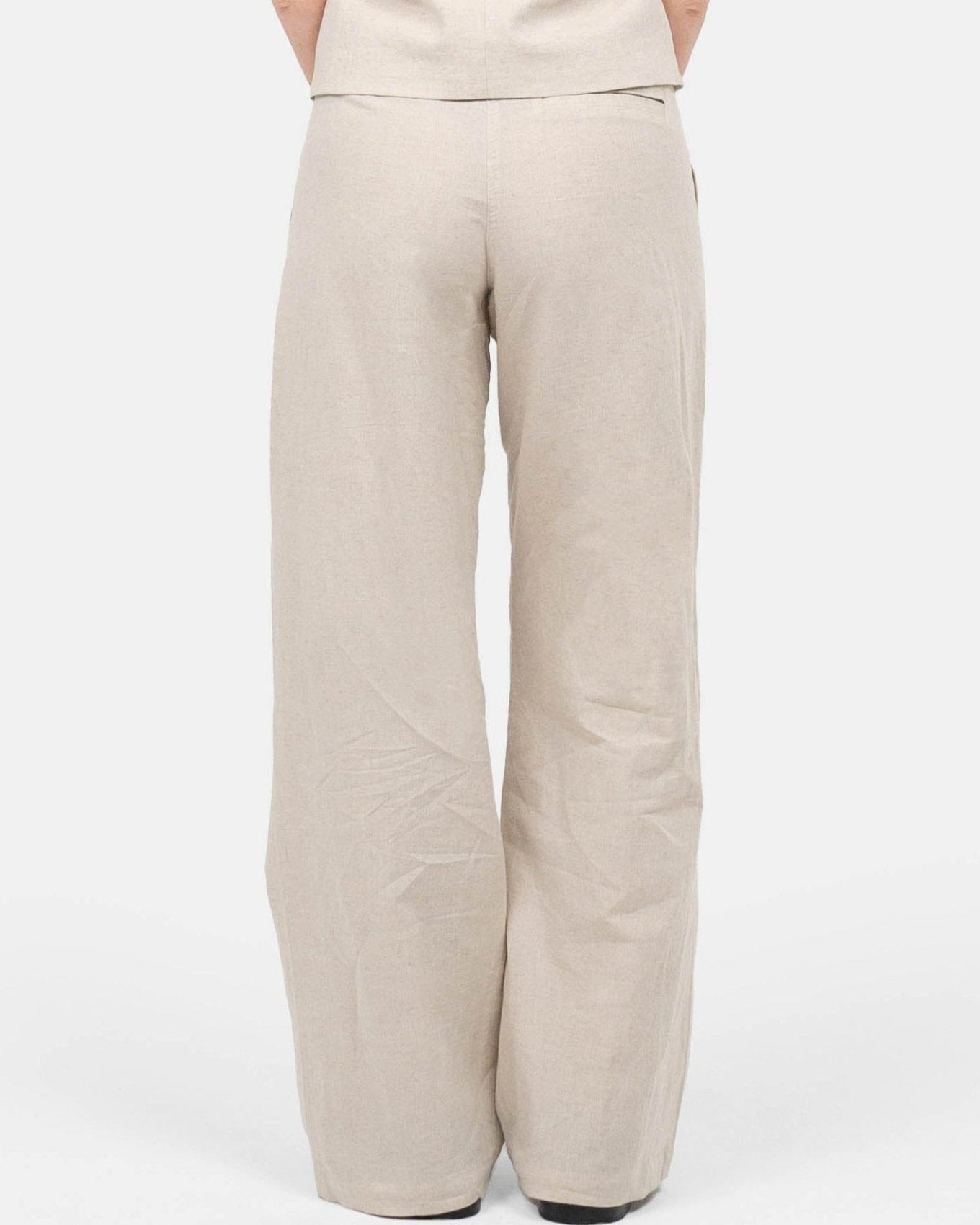 Hør Suitpants Beige
