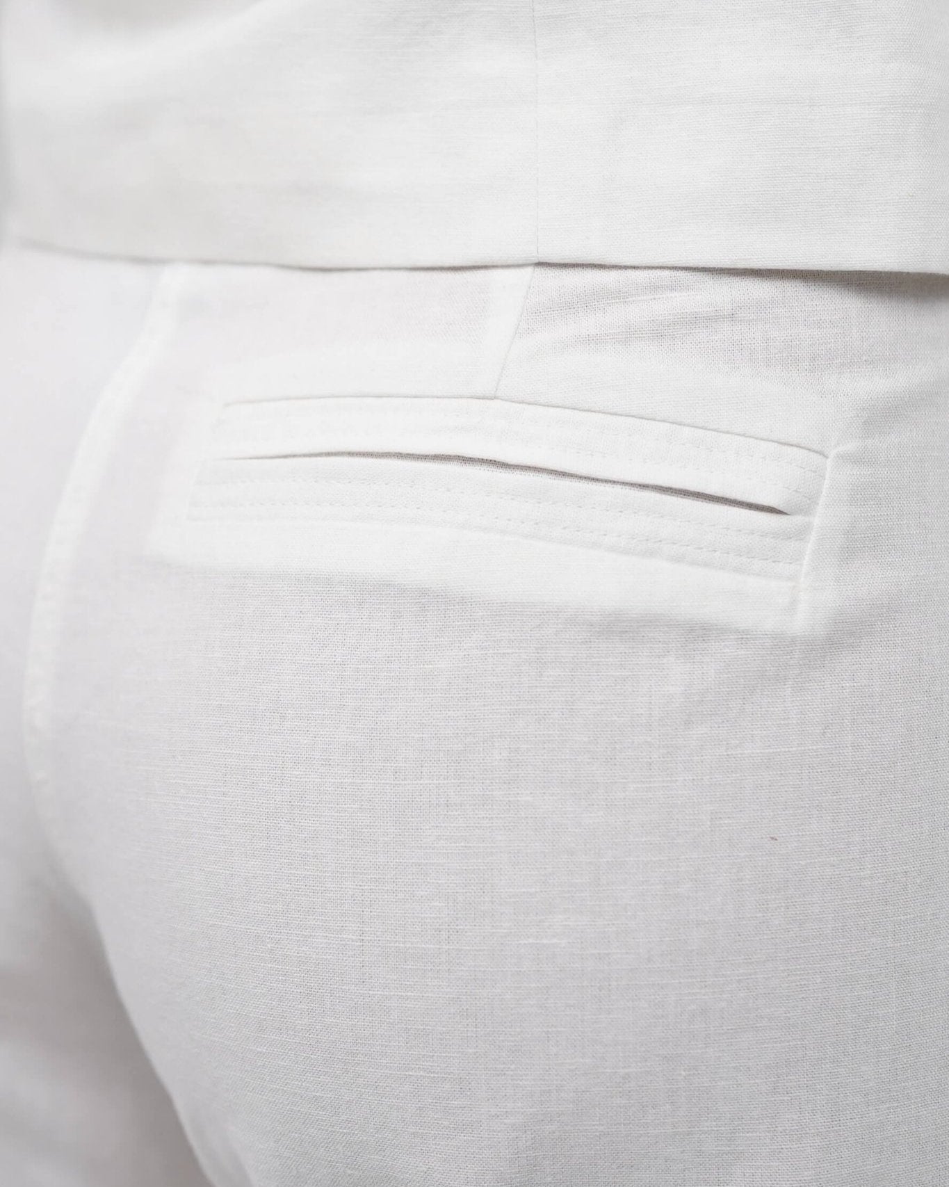 Hør Suitpants Hvid