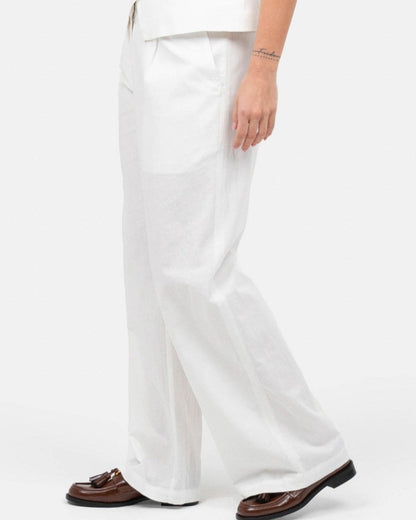 Hør Suitpants Hvid